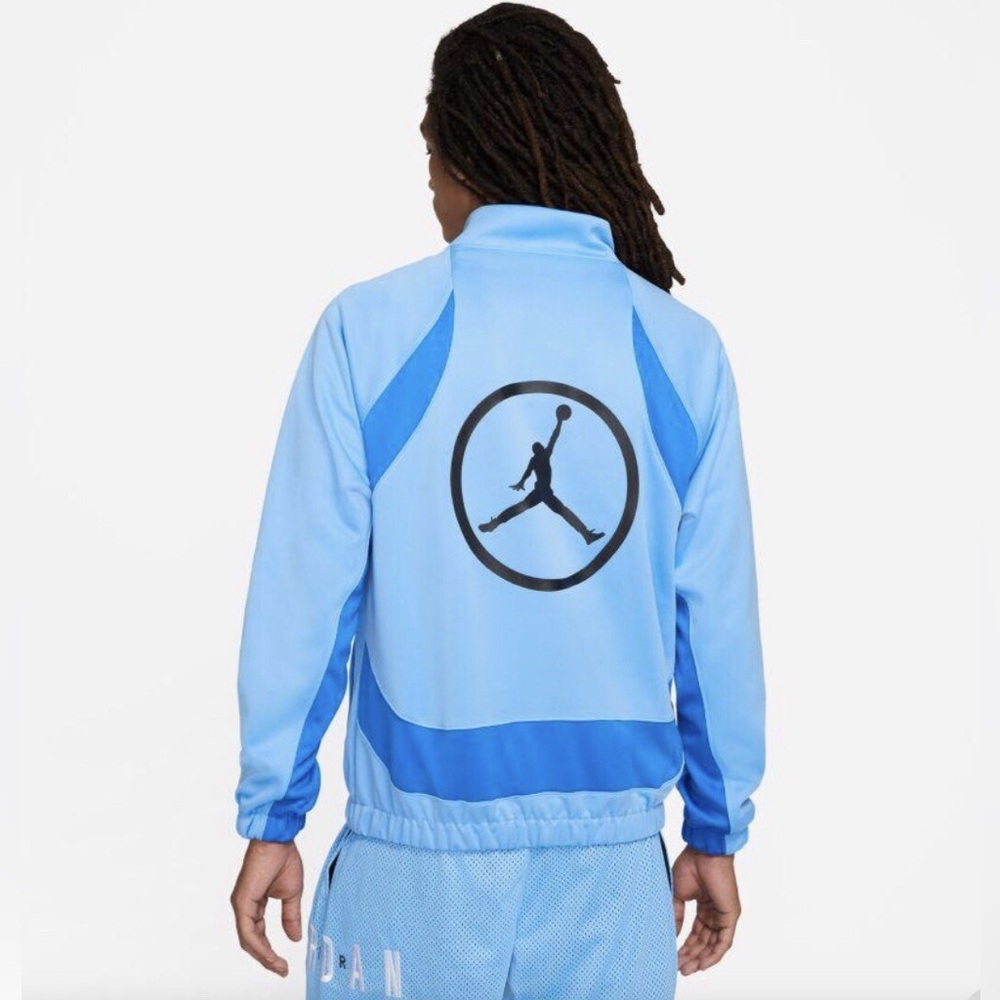Jordan Jumpman Track Jacket Blue Full Zip Y2K Streetwear Athleisure Size L - Picture 2 of 8